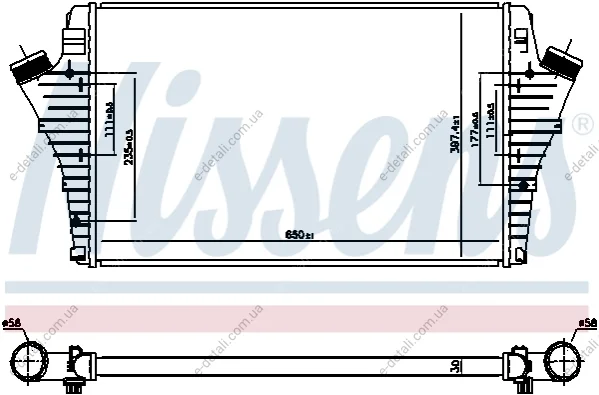 Інтеркулер NISSENS 96647 (фото 1)