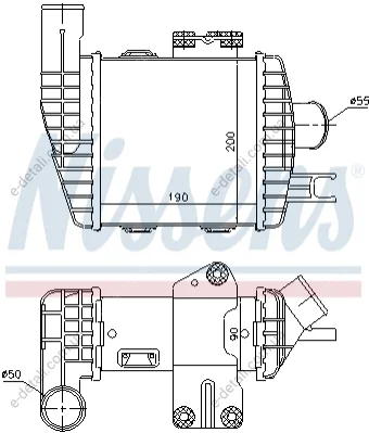 Інтеркулер Hyundai Tucson/Kia Sportage 05- (вир-во Nissens) NISSENS 96661 (фото 1)