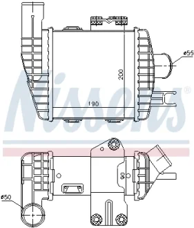 Интеркулер Hyundai Tucson/Kia Sportage 05- (выр-во Nissens) NISSENS 96661