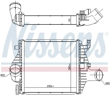 Інтеркулер MERCEDES VITO IW 638 (96-) (вир-во Nissens) NISSENS 96894
