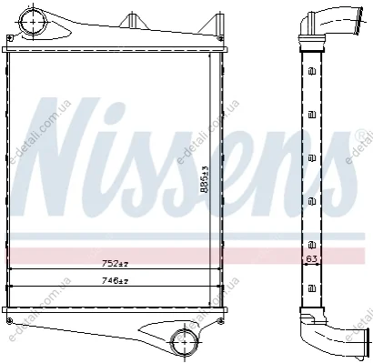 Интеркуллер NISSENS 96966 (фото 1)