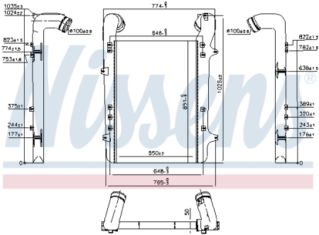 Интеркуллер MAN M90, M2000 NISSENS 96975