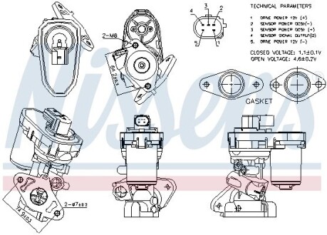 Клапан EGR NISSENS 98151