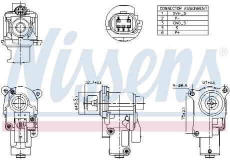 Клапан EGR NISSENS 98174