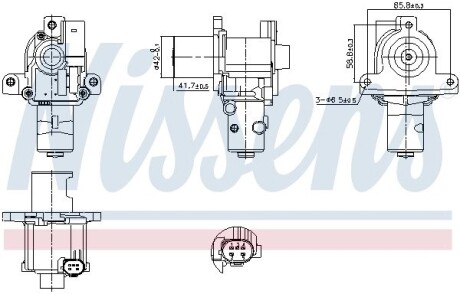 Клапан рециркуляції NISSENS 98183