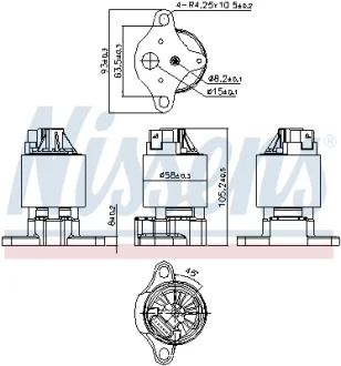 Клапан EGR NISSENS 98187