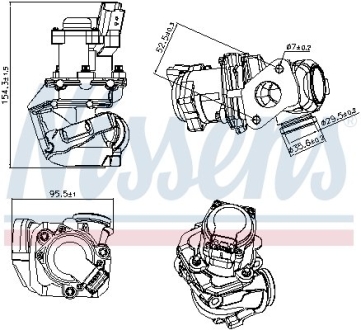 Клапан EGR NISSENS 98188