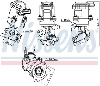 Клапан EGR NISSENS 98237