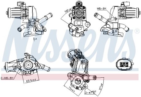 Клапан EGR NISSENS 98238