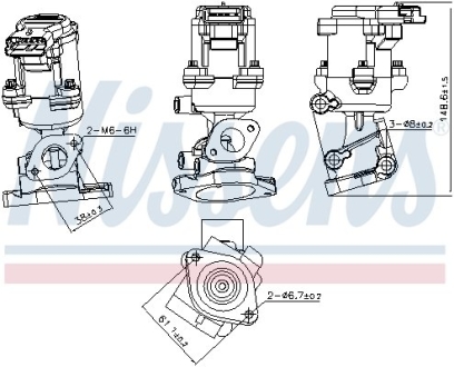 Клапан EGR NISSENS 98240