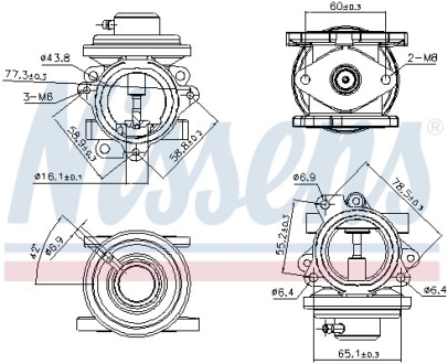 Клапан рециркуляции ВГ (EGR) First Fit NISSENS 98294