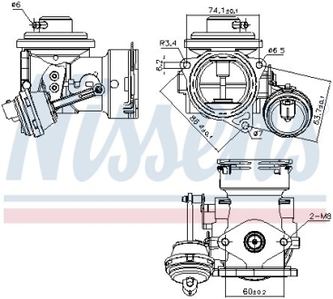 Клапан EGR NISSENS 98299