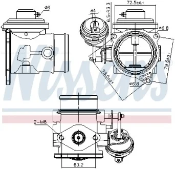 Клапан EGR NISSENS 98301
