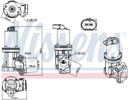 Клапан EGR NISSENS 98307