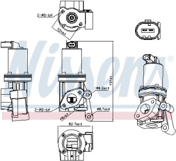 Клапан рециркуляціі ВГ (EGR) First Fit NISSENS 98311