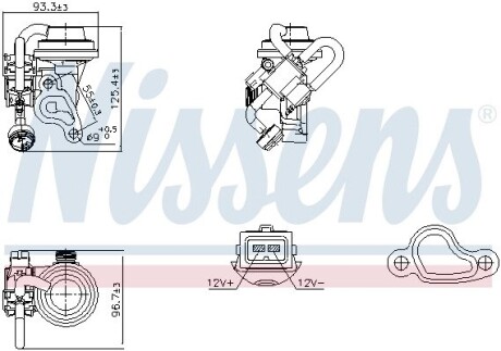 Клапан EGR NISSENS 98344