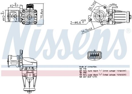 Клапан EGR NISSENS 98376