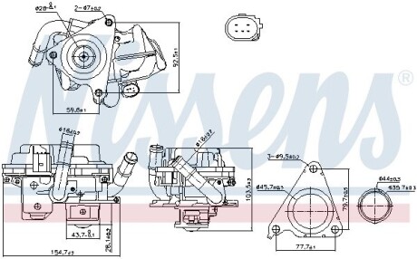 Клапан EGR NISSENS 98379