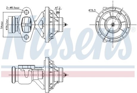 Клапан EGR NISSENS 98390