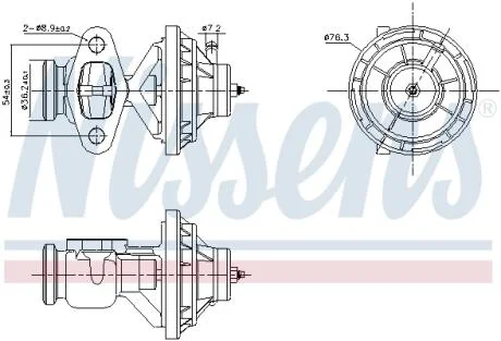Клапан рециркуляції ВГ First Fit NISSENS 98390