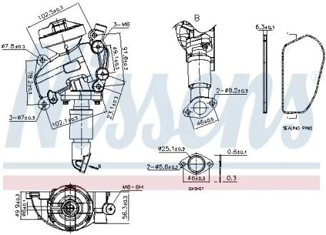 Клапан EGR NISSENS 98415