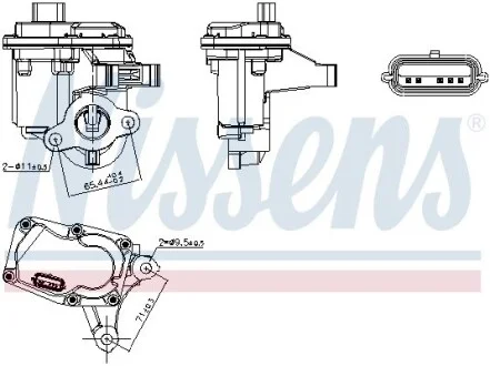 Клапан EGR NISSENS 98446