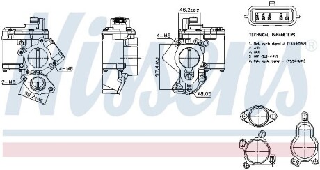 Клапан EGR NISSENS 98463