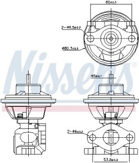 Клапан EGR NISSENS 98477