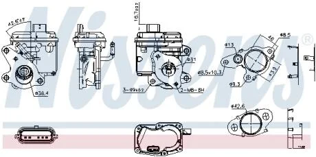 Клапан EGR NISSENS 98596