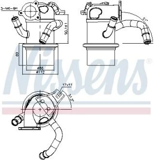 Рециркуляция отработок. газов NISSENS 989315