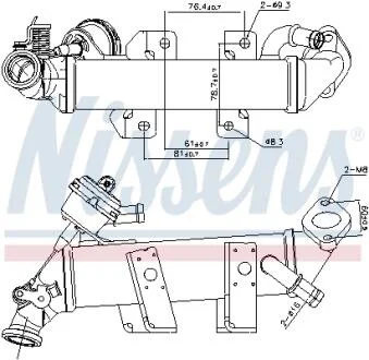 Радіатор відпрацьованих газів NISSENS 989389