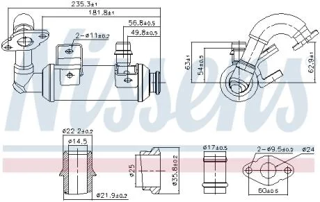 Рециркуляція відпрацьов. газів NISSENS 989407