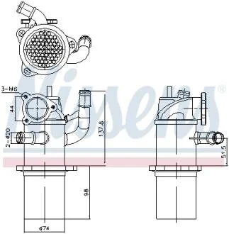 Рециркуляция отработок. газов NISSENS 989423
