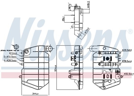 Компенсаційний бак, охолоджуюча рідина NISSENS 996042