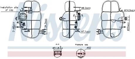 Расширительный бачок NISSENS 996237