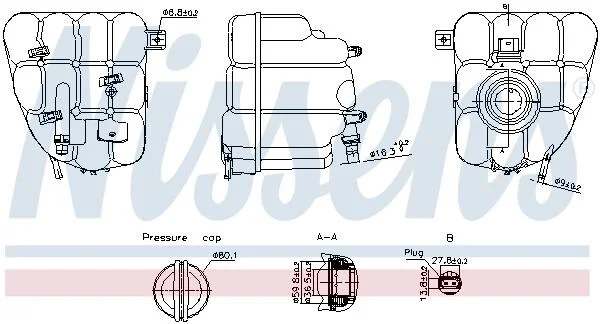 Бачок компенсационный First Fit NISSENS 996255 (фото 1)