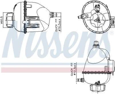 Расширительный бак охлаждения NISSENS 996317