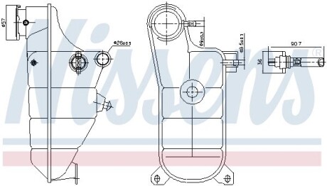 Бачок компенсационный NISSENS 996364