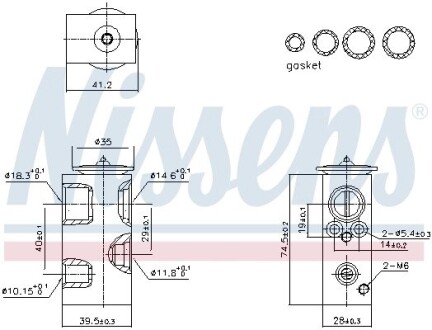 Клапан кондиціонера First Fit NISSENS 999426