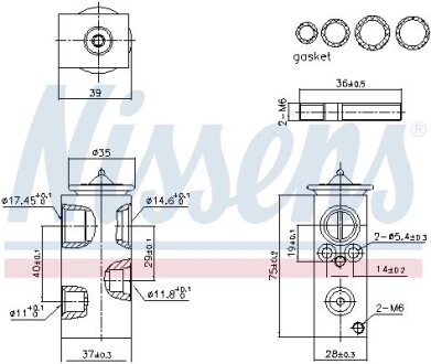 Клапан кондиционера NISSENS 999427