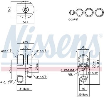 Клапан кондиционера First Fit NISSENS 999444