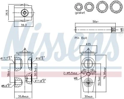 Клапан кондиционера First Fit NISSENS 999445