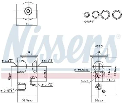 Клапан кондиционера NISSENS 999450