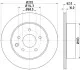 Диск гальмівний задній Renault Koleos 2.0, 2.5 (08-)/ Nissan Qashqai, X-Trail 1.6, 2.0, 2.2 (03-) NISSHINBO ND2003K (фото 1)