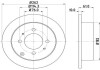 ДИСК ГАЛЬМIВНИЙ ЗАДНIЙ Hyundai Matrix 1.5, 1.6, 1.8 (01-10), Sonata 2.0 (06-)/Kia Magentis 2.0, 2.5 V6 (01-) NISSHINBO ND6005 (фото 1)