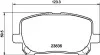 Колодки тормозные дисковые передние Toyota Avensis 2.0, 2.4 (01-11) NISSHINBO NP1009 (фото 1)