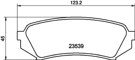 Колодки тормозные дисковые задние Toyota Land Cruiser 100 4.2, 4.7 (98-) NISSHINBO NP1029