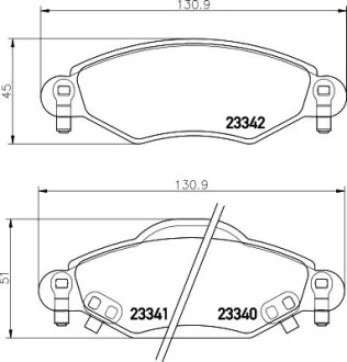 Колодки гальмівні дискові передні Toyota Yaris 1.0, 1.3, 1.5 (01-05) NISSHINBO NP1130
