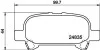 Гальмівні колодки TOYOTA Camry V30 "R "01-06 NISSHINBO NP1164 (фото 1)