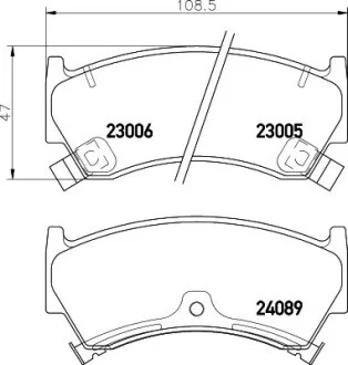 Колодки тормозные дисковые передние Nissan Almera 1.4, 1.6 (95-00)  NISSHINBO NP2007